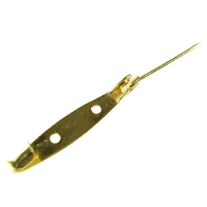 画像2: ブローチピン BP114　30mm　金メッキ 【2ヶ入】 (2)