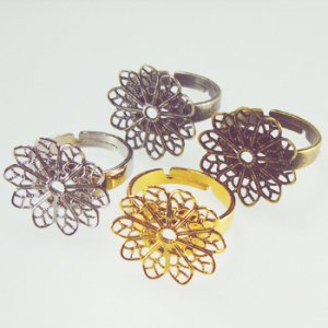 画像3: スカシ付リング 3196　代用ロジウム 【1ヶ入】 (3)