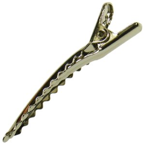 画像2: わに口クリップ　45mm　シルバー 【1ヶ入】 (2)