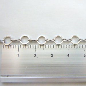 画像2: チェーン　No.5　1m　真鍮古美 【1袋 1m入】 (2)