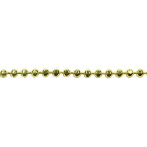 画像1: カットボールチェーン　1.5mm　1m　金メッキ 【1袋 1m入】 (1)