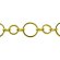 画像1: チェーン　PO-8＋12　50cm　金メッキ 【1袋 50cm入】 (1)