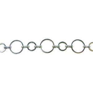 画像2: チェーン　PO-8＋12　50cm　代用ロジウム 【1袋 50cm入】 (2)