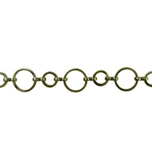 画像2: チェーン　PO-8＋12　50cm　真鍮古美 【1袋 50cm入】 (2)