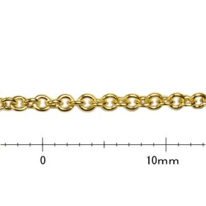 画像2: チェーン　RD230S　1m　金メッキ 【1袋 1m入】 (2)