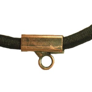 画像2: カン付ヘアゴム　黒/銅古美 【1ヶ入】 (2)