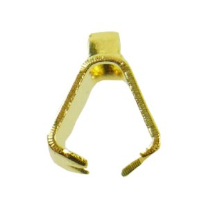 画像3: リボン留め金具　CL4　4mm　金メッキ 【5ヶ入】 (3)