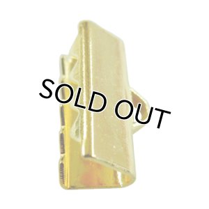 画像2: リボン留め金具 CL12 12mm 金メッキ 【5ヶ入】 (2)