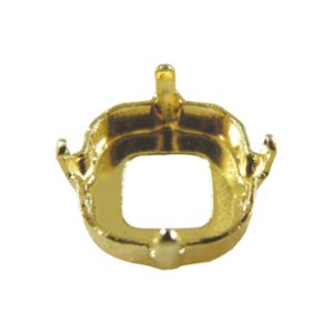 画像2: ＃4470用石座　10mm　金メッキ 【2ヶ入】 (2)