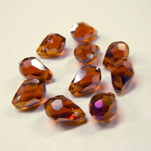 画像1: ガラスビーズ　ドロップカット　5×7mm　C-004 【1本入（約80-90粒）】 (1)
