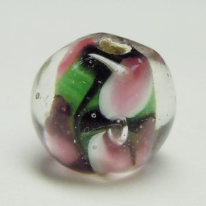 画像2: とんぼ玉 LL3 約10mm 黒 【5ヶ入】 (2)