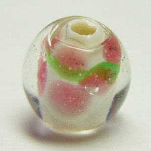 画像2: とんぼ玉 LL3 約10mm 白 【5ヶ入】 (2)