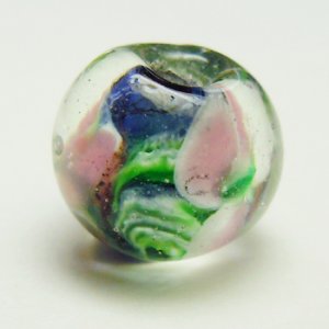 画像2: とんぼ玉 LL3 約10mm 青 【5ヶ入】 (2)