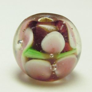 画像2: とんぼ玉 LL3 約10mm 紫 【5ヶ入】 (2)