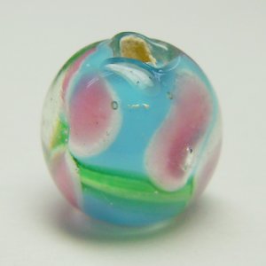 画像2: とんぼ玉　LL3　約10mm　水色 【5ヶ入】 (2)