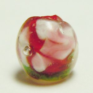 画像2: とんぼ玉　LL5　約8mm　赤 【5ヶ入】 (2)