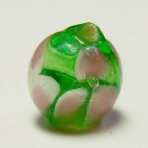 画像2: とんぼ玉 LL5 約8mm 緑 【5ヶ入】 (2)