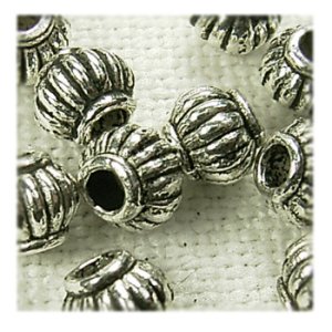 画像1: メタルビーズ　丸型系0471　4.5×4mm 【10ヶ入】 (1)