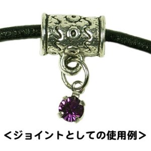 画像2: メタルビーズ 筒型系0192 7×10mm 【5ヶ入】 (2)