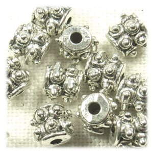 画像1: メタルビーズ　筒型系0331　6×6.5mm 【10ヶ入】 (1)