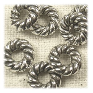 画像1: メタルビーズ　特殊系0230　8×2.5mm 【10ヶ入】 (1)