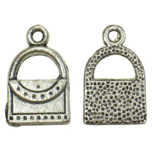 画像1: メタルビーズ　チャーム系0148　17×10.5mm 【5ヶ入】 (1)