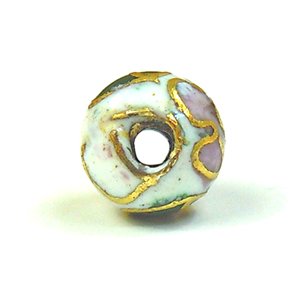 画像2: 七宝焼 丸 6mm 白 【5ヶ入】 (2)