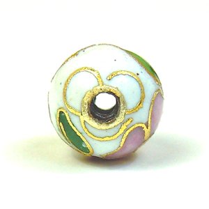 画像2: 七宝焼　丸　8mm　白 【5ヶ入】 (2)