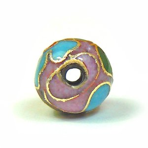 画像2: 七宝焼　丸　8mm　桃 【5ヶ入】 (2)