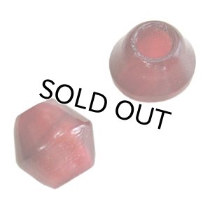 画像1: ホーンビーズ　菱形　約7mm　レッド 【5ヶ入】 (1)