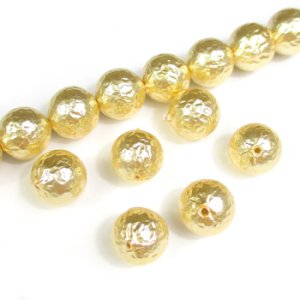 画像2: クランプルパール 10mm シャンパン 【5ヶ入】 (2)