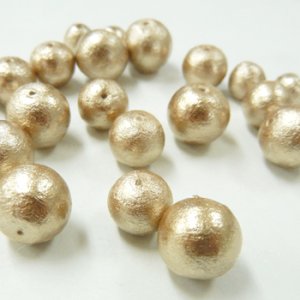 画像2: コットンパール 10mm ブロンズ 【5ヶ入】 (2)