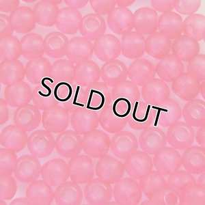 画像1: アクリルビーズ　丸　3mm　マットローズ 【30ヶ入】 (1)