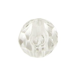 画像1: プラスチックビーズ　ダイヤカット 20mm　クリスタル 【1ヶ入】 (1)