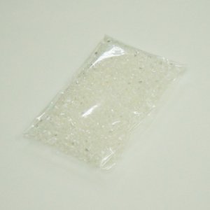 画像2: 中国アクリルビーズ ソロバン 3mm クリスタル 【5g入(約300粒)】 (2)