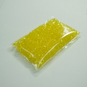 画像2: 中国アクリルビーズ ソロバン 3mm シトリン 【5g入(約300粒)】 (2)