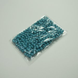 画像2: 中国アクリルビーズ ソロバン 3mm ターコイズ 【5g入(約300粒)】 (2)