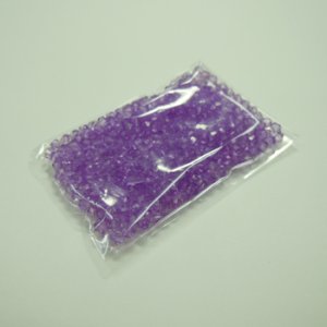 画像2: 中国アクリルビーズ　ソロバン　3mm　パープル 【5g入（約300粒）】 (2)