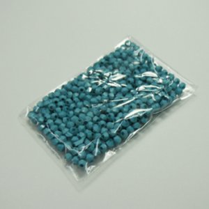 画像2: 中国アクリルビーズ　ソロバン　4mm　ターコイズ 【5g入（約160粒）】 (2)