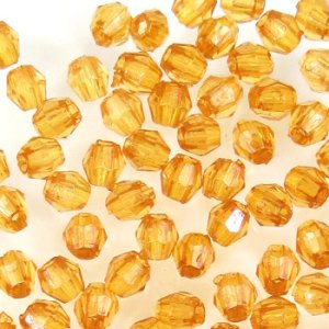 画像1: アクリルビーズ　ダイヤカット　3mm　トパーズ (1)