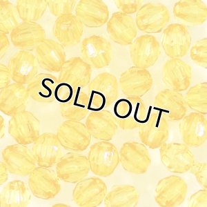 画像1: アクリルビーズ　ダイヤカット　4mm　サンフラワー (1)