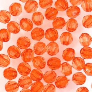 画像1: アクリルビーズ　ダイヤカット　4mm　ヒヤシンス (1)