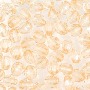 画像1: アクリルビーズ　ダイヤカット　4mm　ライトピーチ (1)