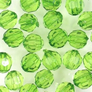 画像1: アクリルビーズ　ダイヤカット　6mm　オリバイン (1)
