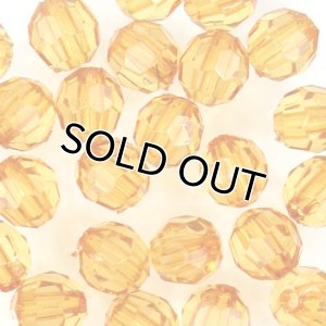 画像1: アクリルビーズ　ダイヤカット　6mm　トパーズ (1)