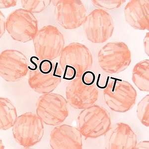 画像1: アクリルビーズ　ダイヤカット　6mm　パパラチア (1)