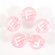 画像1: アルファベットビーズ　7mm　 F　クリアピンク 【5ヶ入】 (1)
