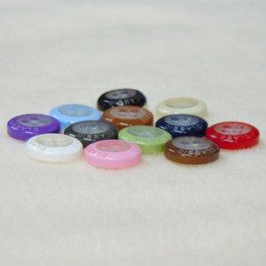 画像2: アクリルボタン CLASSIC(4穴) 11mm ピンク 【10ヶ入】 (2)