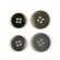 画像3: ダイキャストメタルボタン　フラット(4穴)　20mm　アンティークシルバー 【10ヶ入】 (3)