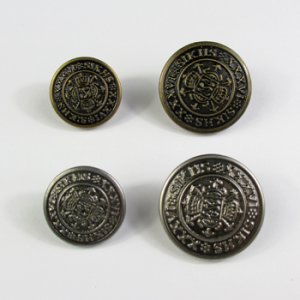 画像3: 真鍮メタルボタン ラウンド SIKHS(裏穴) 23mm アンティークブラス 【10ヶ入】 (3)